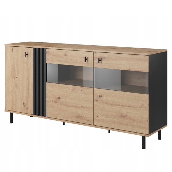 Комод з вітриною Kadis 3D2W/165 – стильний акцент для вашої вітальні