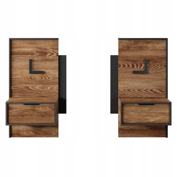 Тумба приліжкова Hilton 1S/49 з LED-підсвічуванням для спальні