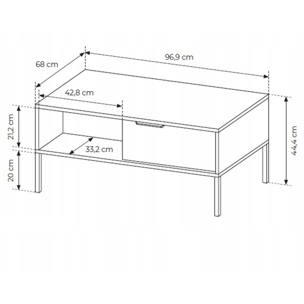 Стіл журнальний Rock 97 для вашої вітальні