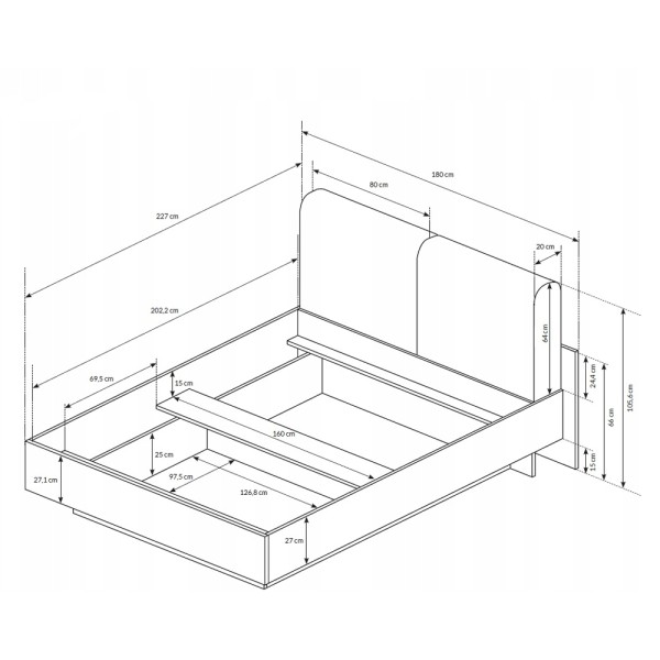 Ліжко Next 160 – Ідеальне для вашої спальні