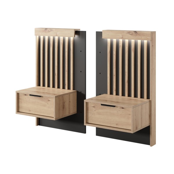 Тумба приліжкова Italy 1S/51 з LED-підсвіткою