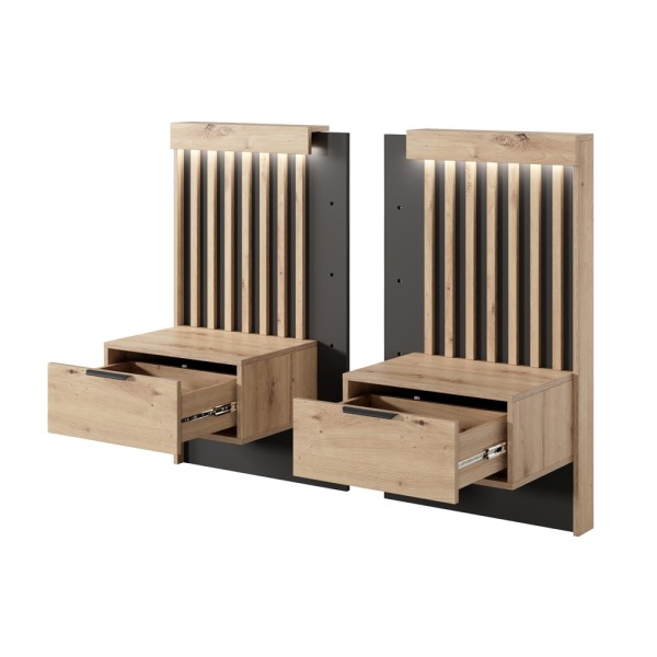 Тумба приліжкова Italy 1S/51 з LED-підсвіткою