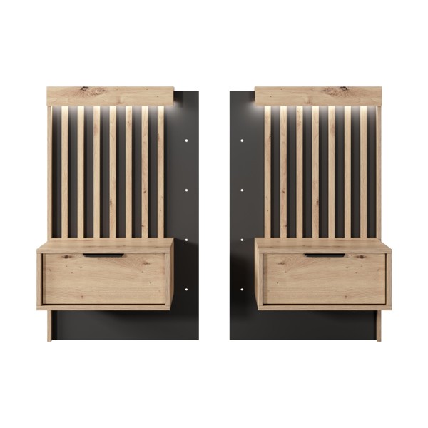 Тумба приліжкова Italy 1S/51 з LED-підсвіткою