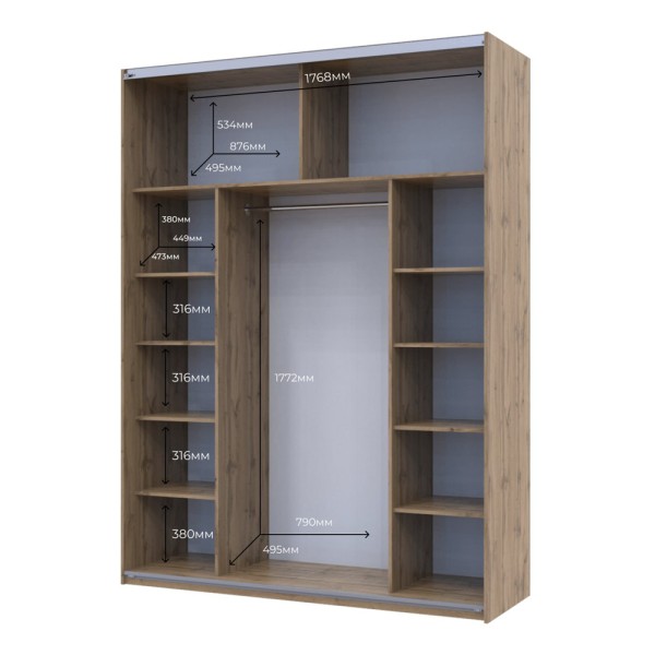 Шафа-купе G-Caiser 180 2 ДСП