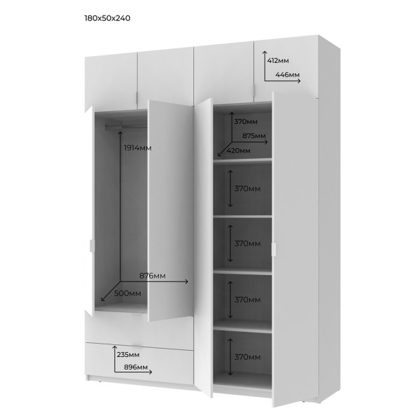 Шафа для одягу Лукас – зручність і стиль для вашої спальні