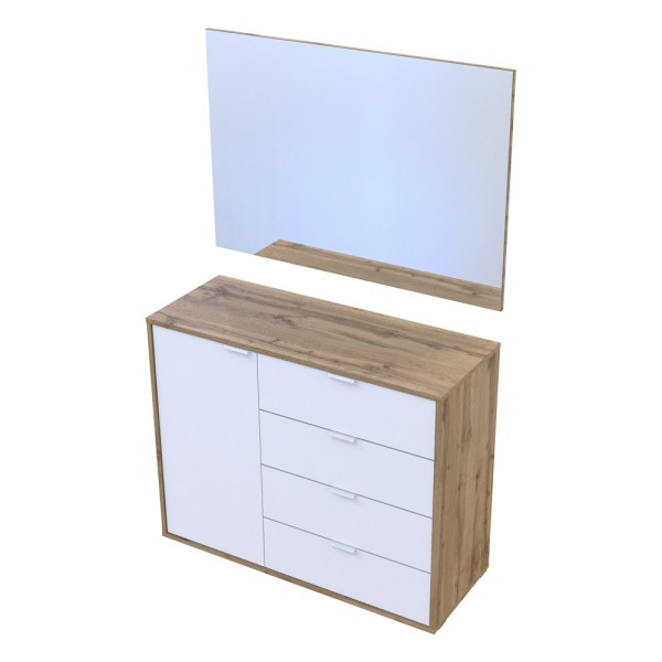 Комод із дзеркалом Hugo – сучасний дизайн для вашої спальні