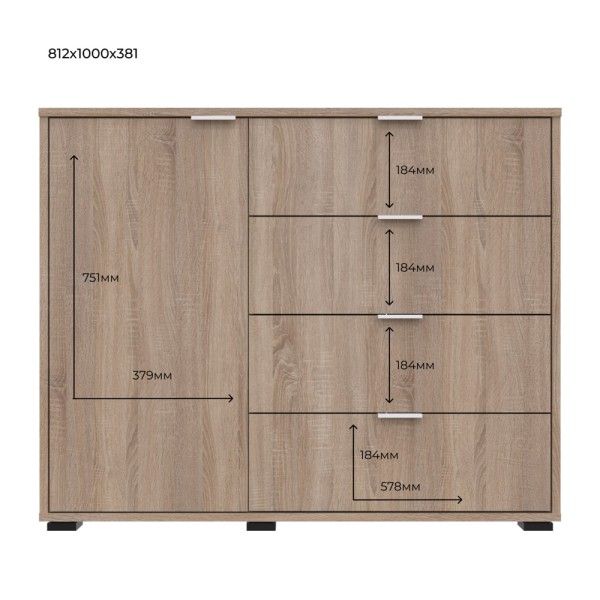 Комод С1: стильний та функціональний меблевий елемент для вашої оселі