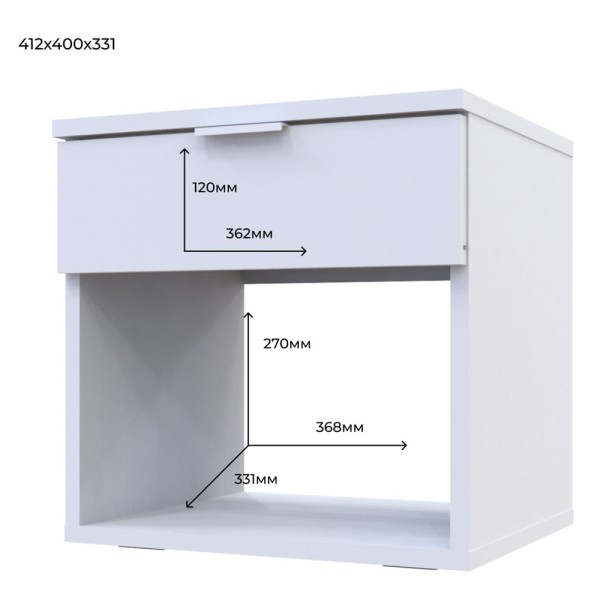 Тумба приліжкова GN1 – сучасний мінімалізм для вашої спальні