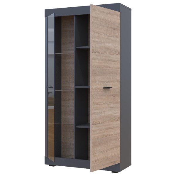 Шафа висока Дана – вітринна шафа для стильного інтер’єру