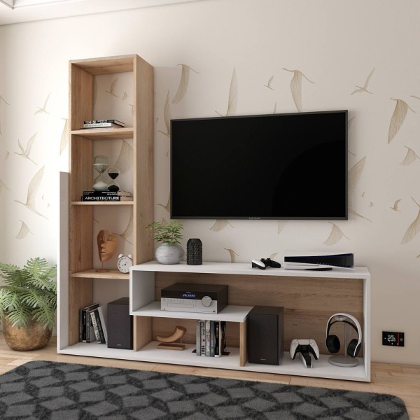 Стінка Етана для вітальні в стилі сучасного та скандинавського дизайну