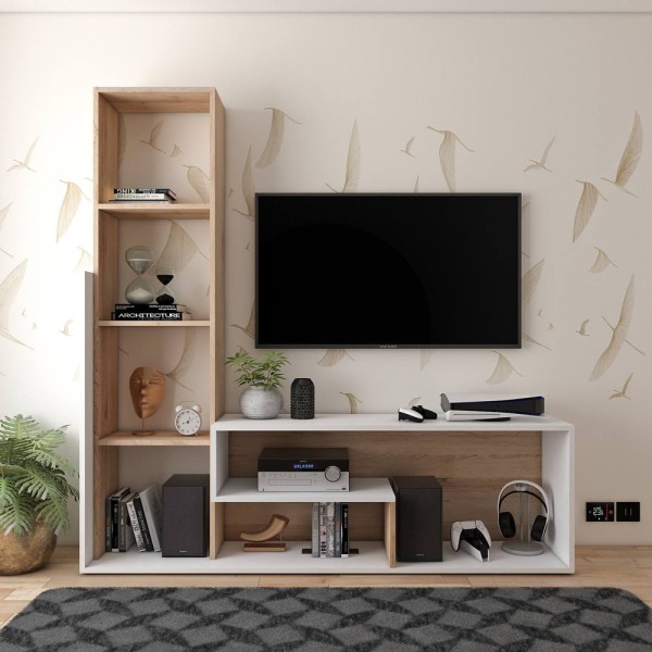 Стінка Етана для вітальні в стилі сучасного та скандинавського дизайну