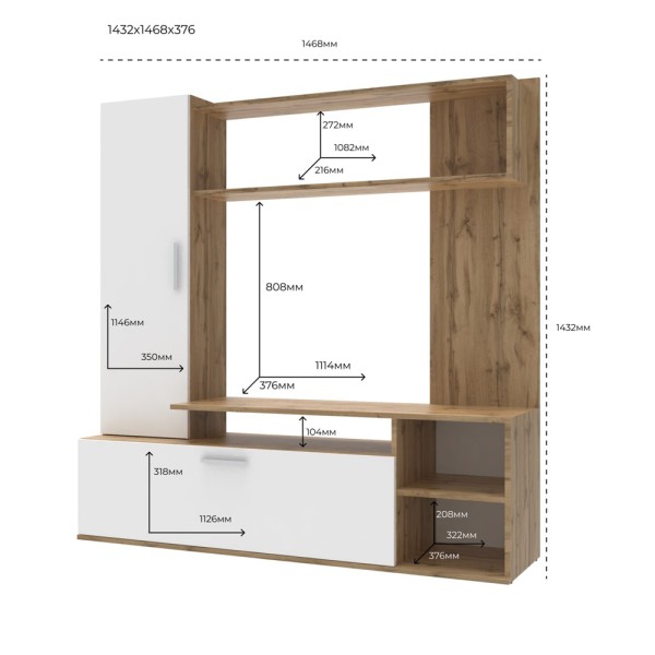 Стінка Кона - стильні меблі для вашої вітальні
