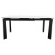 Стіл Vermont Staturario black 120-170 см — Сучасний розкладний стіл для кухні