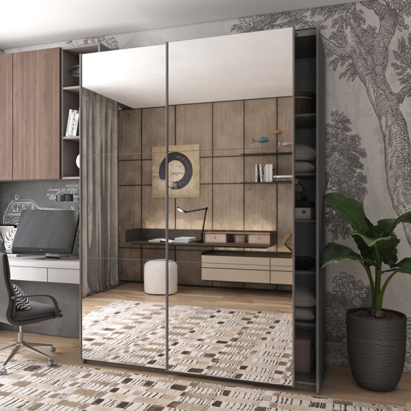 Шафа-купе G-Caiser 180 з двома дзеркалами