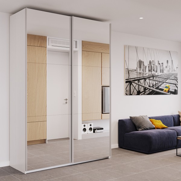 Шафа-купе G-Caiser 160 з двома дзеркалами