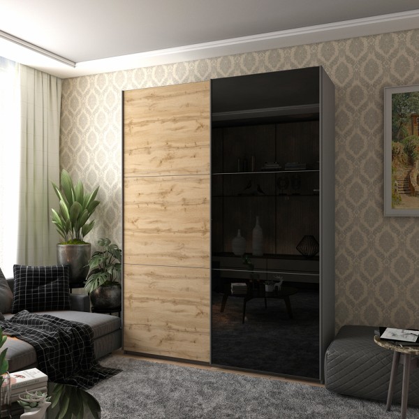 Шафа-купе G-Caiser 180 1 ДСП / 1 скло – Ваш ідеальний вибір для спальні