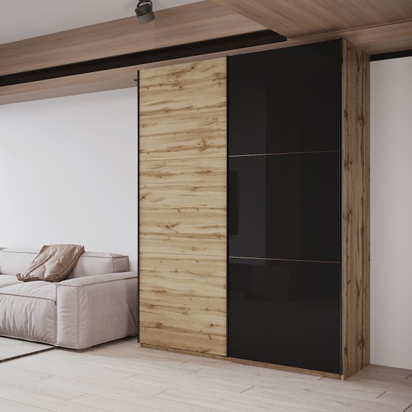 Шафа-купе G-Caiser 180 1 ДСП / 1 скло – Ваш ідеальний вибір для спальні