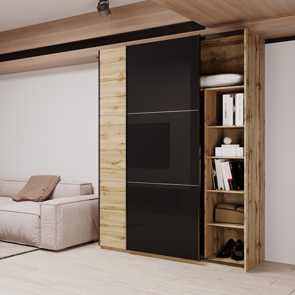 Шафа-купе G-Caiser 180 1 ДСП / 1 скло – Ваш ідеальний вибір для спальні