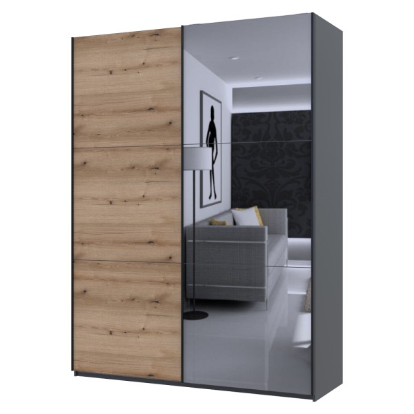 Шафа-купе G-Caiser 180 1 ДСП / 1 дзеркало для спальні
