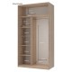 Шафа-купе Сіті Лайт 120 1 ДСП / 1 дзеркало