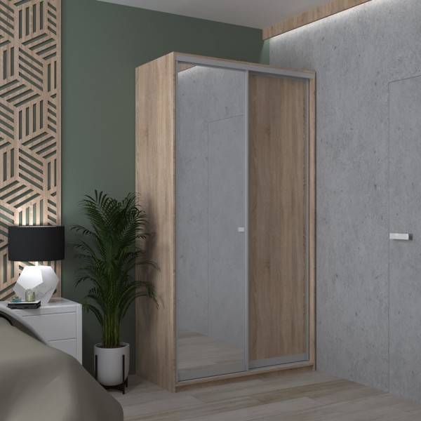 Шафа-купе Сіті Лайт 120 1 ДСП / 1 дзеркало