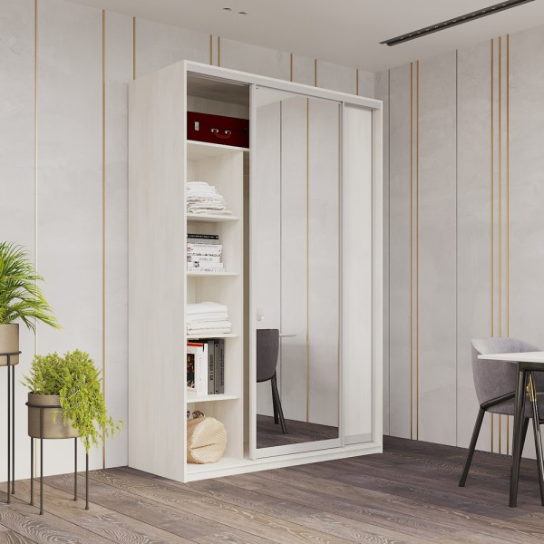 Шафа-купе Сіті Лайт 120 з двома дзеркалами