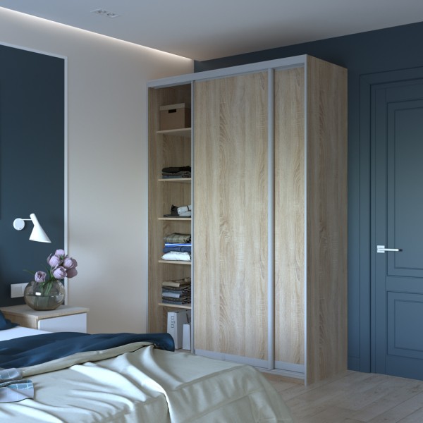 Шафа-купе Сіті Лайт 150 2 ДСП - стиль та функціональність для вашої спальні