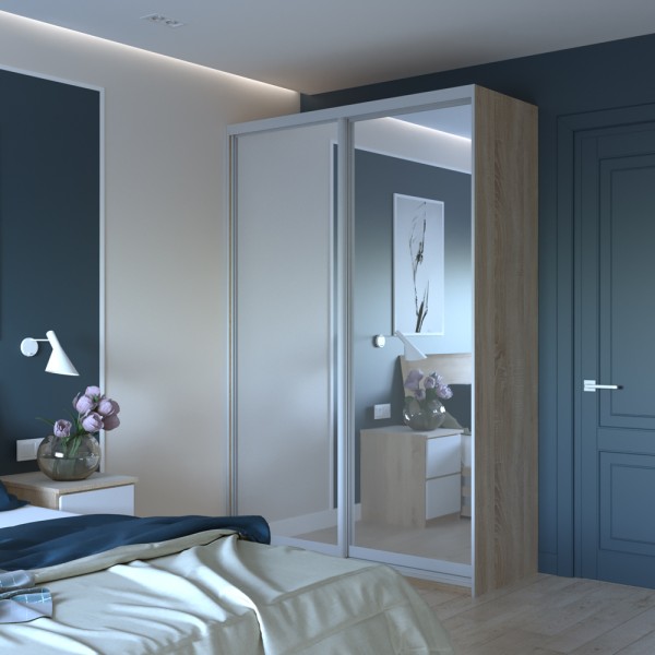 Шафа-купе Сіті Лайт 150 2 дзеркала