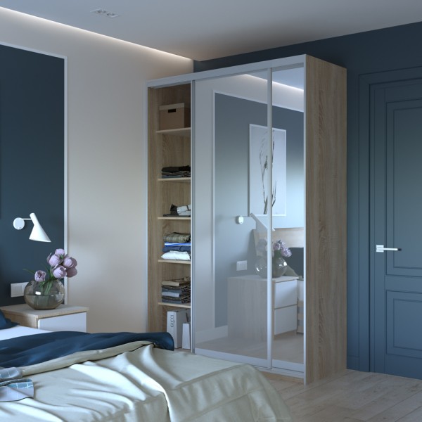 Шафа-купе Сіті Лайт 150 2 дзеркала