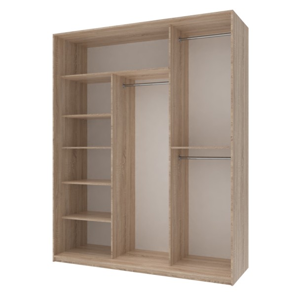 Шафа-купе Сіті Лайт 180 1 ДСП / 2 дзеркала для вашої спальні