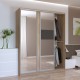 Шафа-купе Сіті Лайт 180 1 ДСП / 2 дзеркала для вашої спальні