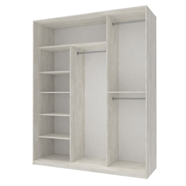 Шафа-купе Сіті Лайт 180 1 ДСП / 2 дзеркала для вашої спальні