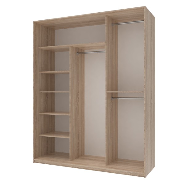 Шафа-купе Сіті Лайт 180 2 ДСП / 1 дзеркало – для стильного інтер'єру спальні