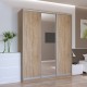Шафа-купе Сіті Лайт 180 2 ДСП / 1 дзеркало – для стильного інтер'єру спальні