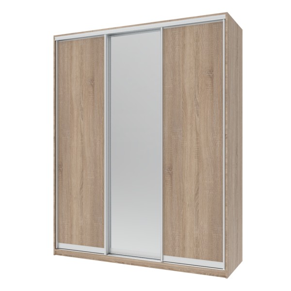 Шафа-купе Сіті Лайт 180 2 ДСП / 1 дзеркало – для стильного інтер'єру спальні