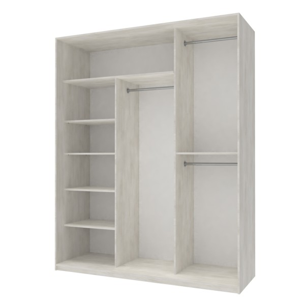 Шафа-купе Сіті Лайт 180 2 ДСП / 1 дзеркало – для стильного інтер'єру спальні