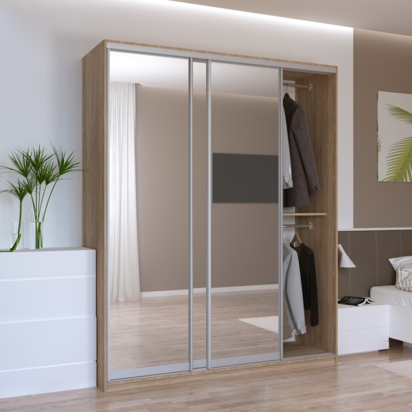 Шафа-купе Сіті Лайт 180 3 дзеркала для вашої спальні