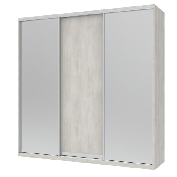 Шафа-купе Сіті Лайт 225 1 ДСП / 2 дзеркала