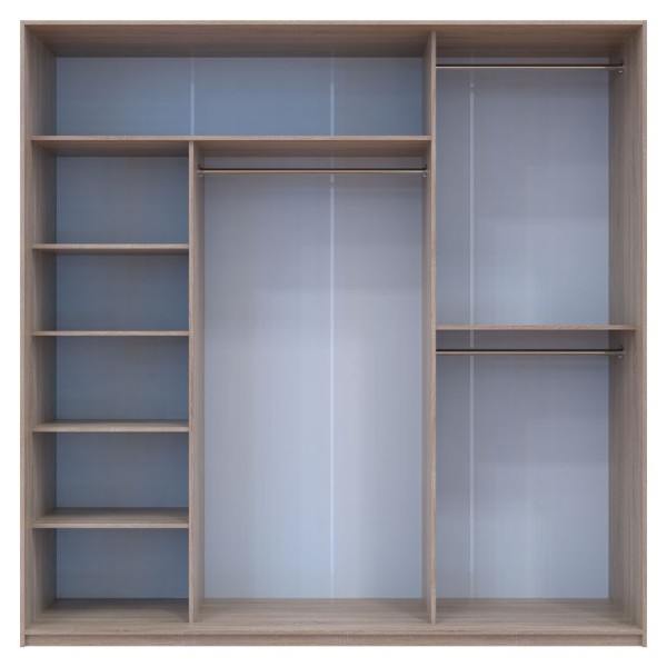 Шафа-купе Сіті Лайт 225 2 ДСП / 1 дзеркало