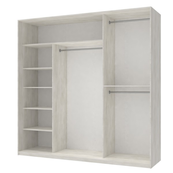 Шафа-купе Сіті Лайт 225 2 ДСП / 1 дзеркало