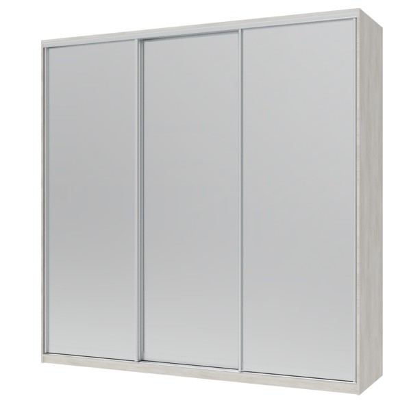 Шафа-купе Сіті Лайт 225 з 3 дзеркалами - для вашої спальні