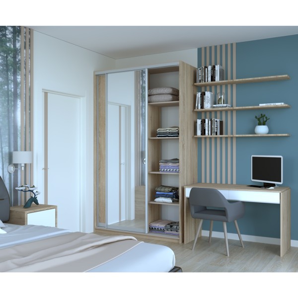 Шафа-купе Сіті 24 1 ДСП / 1 дзеркало