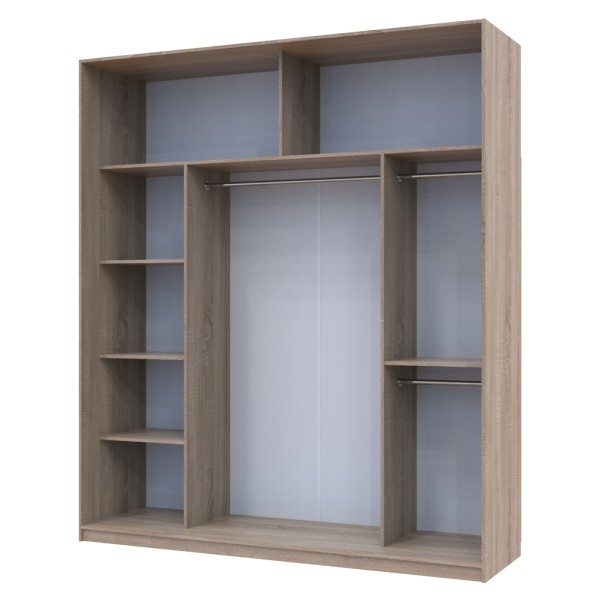 Шафа-купе Сіті 24 2 ДСП / 1 дзеркало