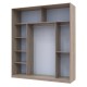 Шафа-купе Сіті 24 2 ДСП / 1 дзеркало