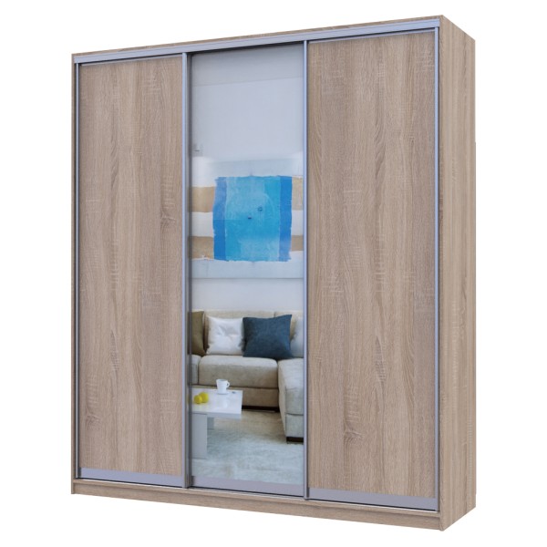 Шафа-купе Сіті 24 2 ДСП / 1 дзеркало