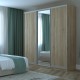 Шафа-купе Сіті 24 2 ДСП / 1 дзеркало