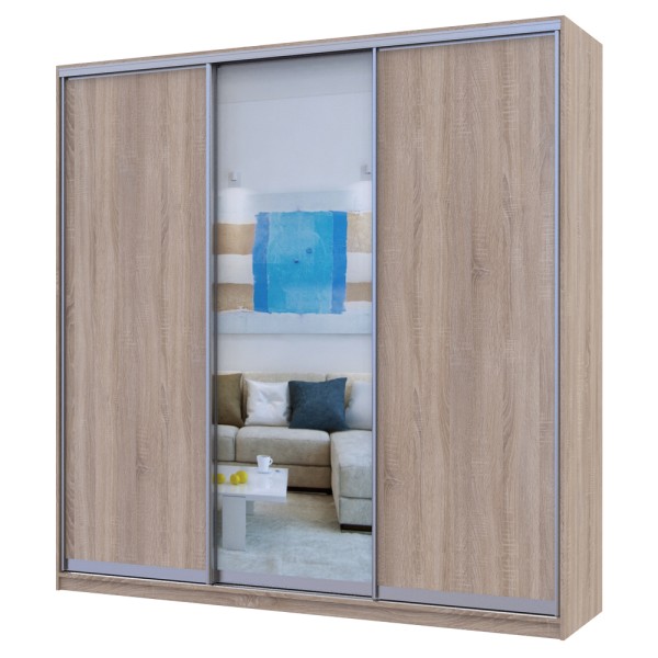 Шафа-купе Сіті 24 2 ДСП / 1 дзеркало