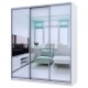 Шафа-купе Сіті 24 з трьома дзеркалами 208 см
