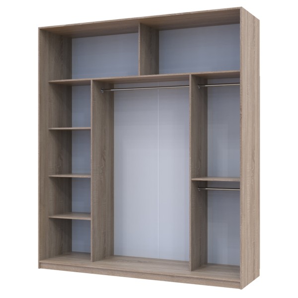 Шафа-купе Сіті 24 з трьома дзеркалами 208 см