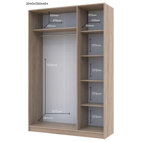 Шафа для одягу Promo 3+3 – Стильна і практична для вашої спальні